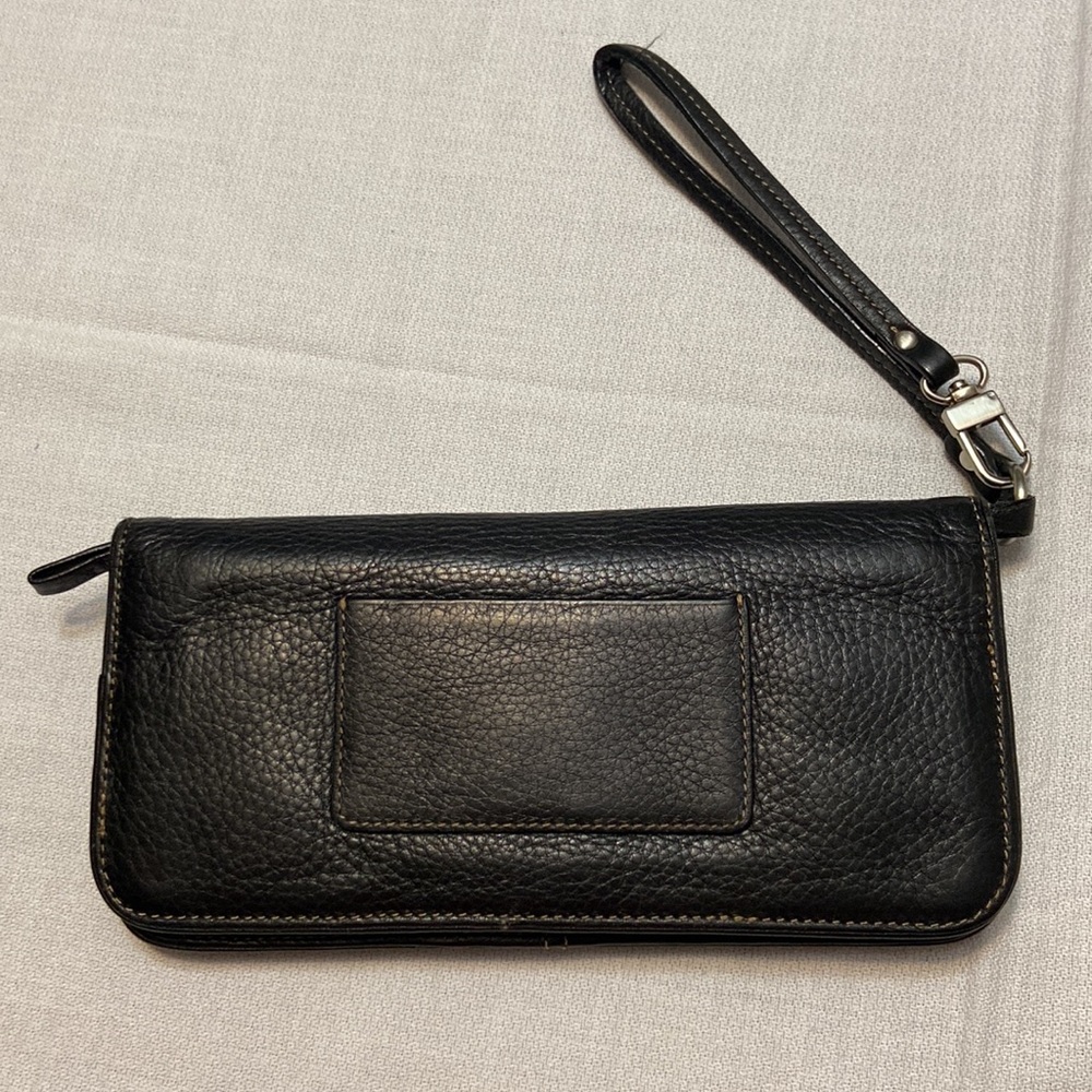 Ann Taylor Wristlet Clutch Wallet, ID&Multiple Card Slots,Zippered Compartments - Picture 3 of 11